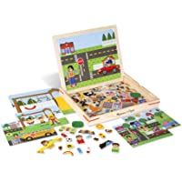 Los mejores  - Melissa &amp- Doug Wooden Magnetic Matching Picture Game with 119 Magnets and Scene Cards Juego de Madera- Multicolor (19918…